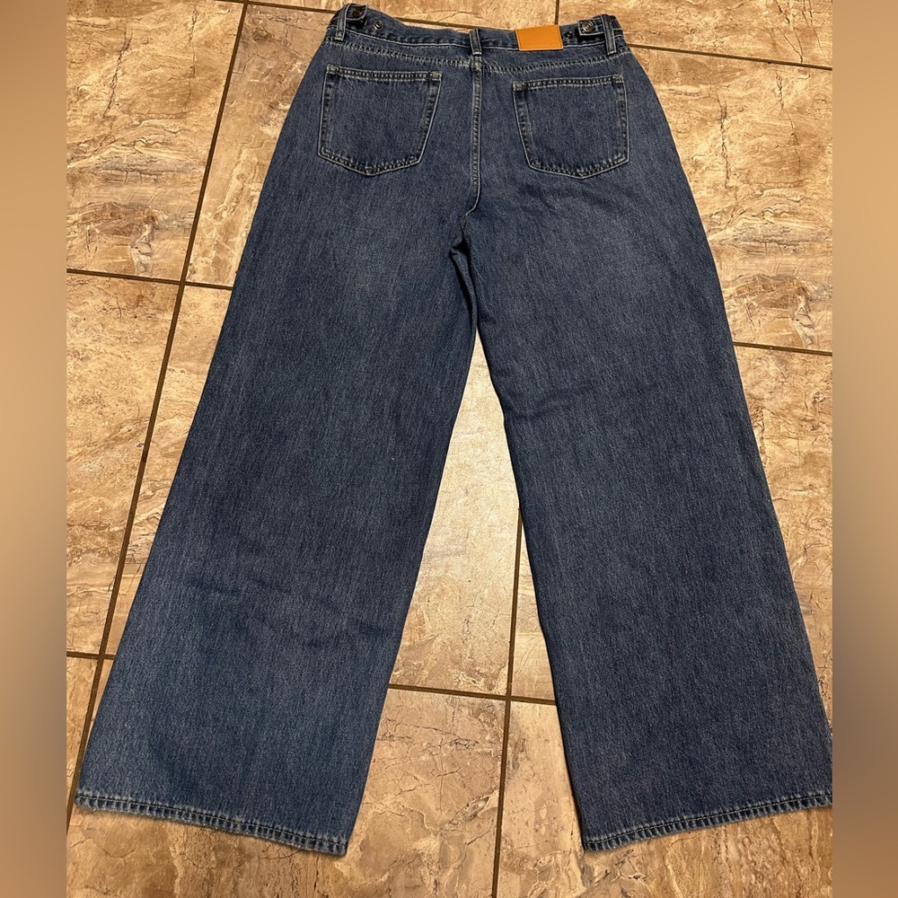 Wide Leg Denim Jeans - Picture 9 of 10